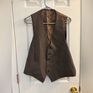 Brown stripped vest